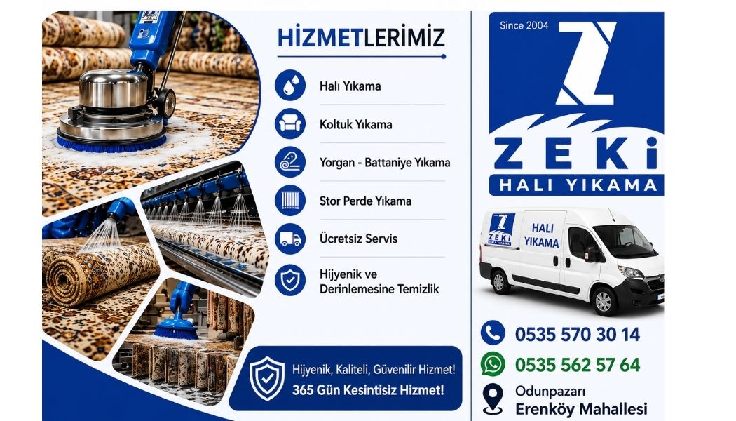 Odunpazarı Erenköy Mahallesi halı yıkama